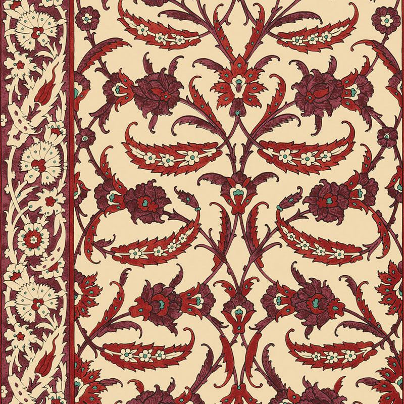 Topkapi Pomegranate 5006662 by Schumacher Wallpaper Ottoman Chic 27.0" - Fabric Carolina -