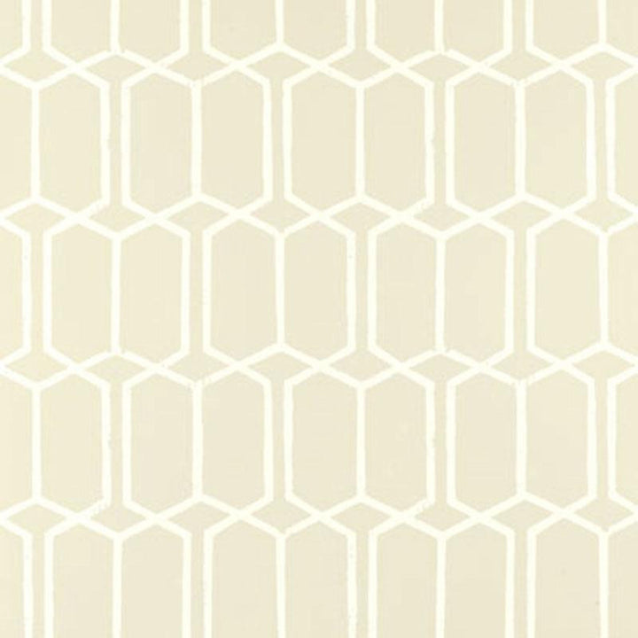 Modern Trellis Alabaster 5003283 by Schumacher Wallpaper The Smart Set 6.75" - Fabric Carolina -