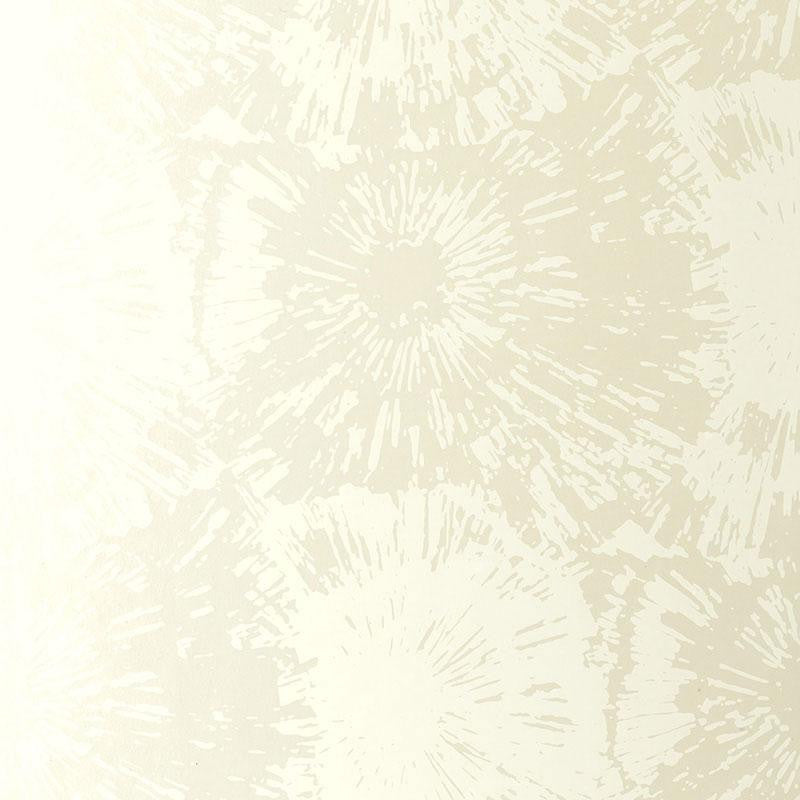 Fireworks White Opal 5003311 by Schumacher Wallpaper Exuberant Prints 27.0" - Fabric Carolina -