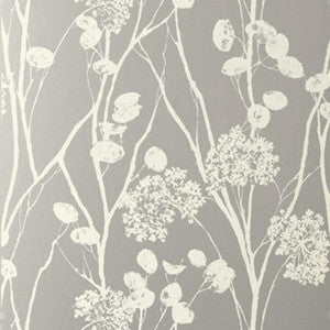 Moonpennies Silver 5003330 by Schumacher Wallpaper