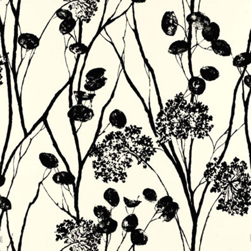 Moonpennies Black & Ivory 5003333 by Schumacher Wallpaper Avant Garde 24.0" - Fabric Carolina -