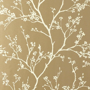 Twiggy Champagne 5003341 by Schumacher Wallpaper