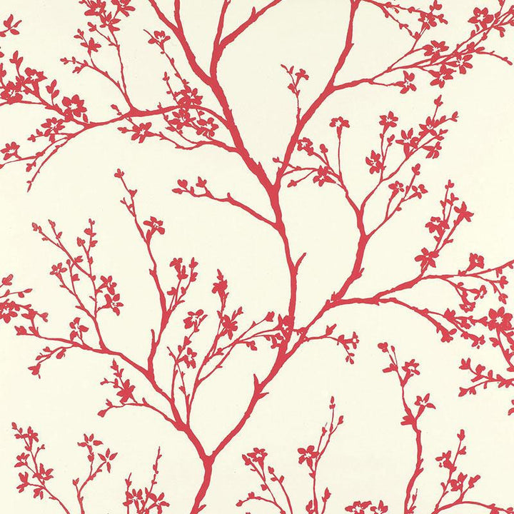 Twiggy Raspberry 5003343 by Schumacher Wallpaper Avant Garde 27.0" - Fabric Carolina -