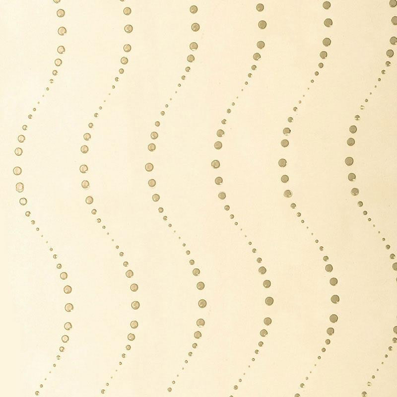 Bubbles Cream 5003420 by Schumacher Designer Wallpaper Atelier 3.75" - Swanky Fabrics -