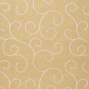 Adhafera Scroll Straw 5003541 by Schumacher Wallpaper