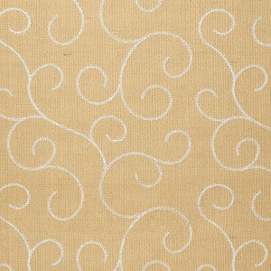 Adhafera Scroll Straw 5003541 by Schumacher Wallpaper