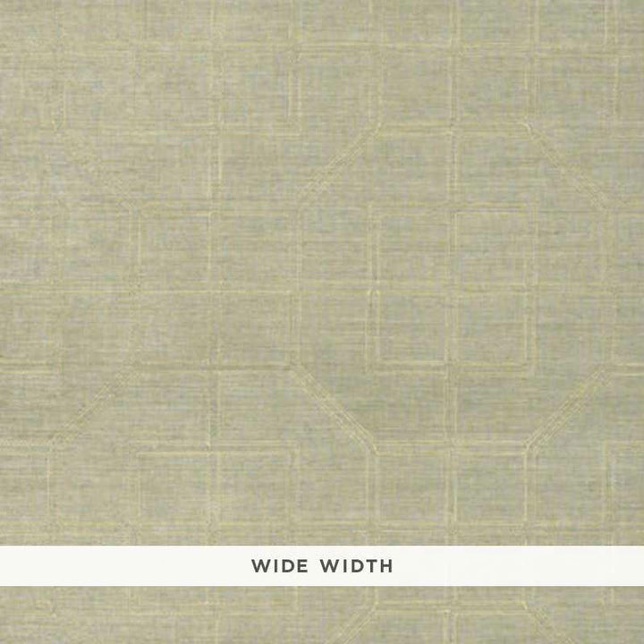 Linyi Embroidered Fret Sisal Mist 5003552 by Schumacher Wallpaper Atelier 17.12" - Fabric Carolina -