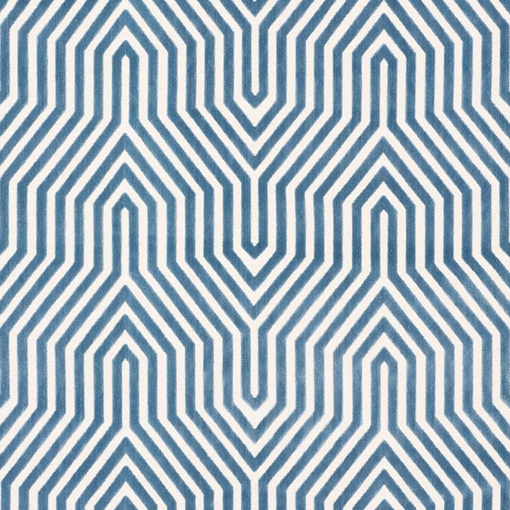 Vanderbilt Velvet Marine 66195 by Schumacher Fabric Cut & Patterned Velvets 13.88" - Fabric Carolina -