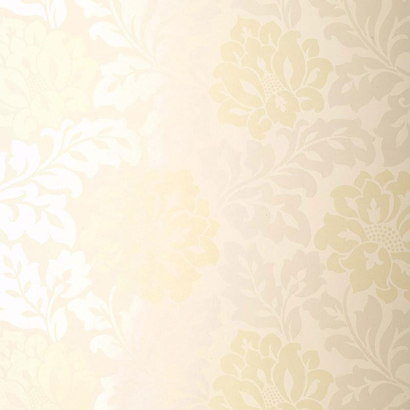 Saraceno Damask Citrine 5003630 by Schumacher Wallpaper Palazzo 13.5" - Fabric Carolina -