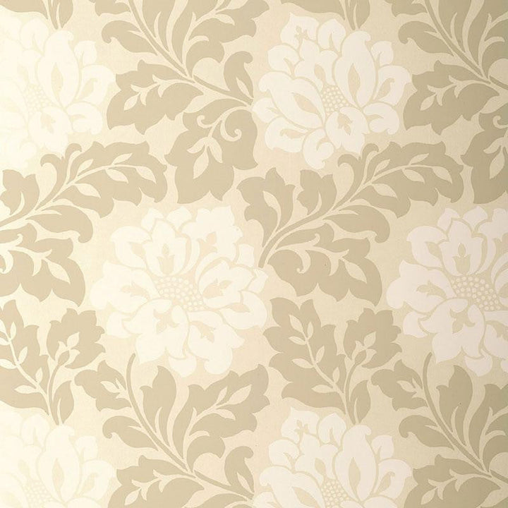 Saraceno Damask Topaz 5003633 by Schumacher Designer Wallpaper Palazzo 13.5" - Swanky Fabrics -