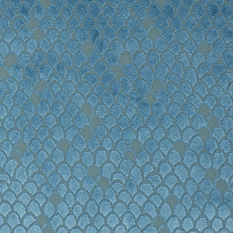 Esther Velvet Peacock 72772 by Schumacher Fabric Cut & Patterned Velvets 13.5" - Fabric Carolina -