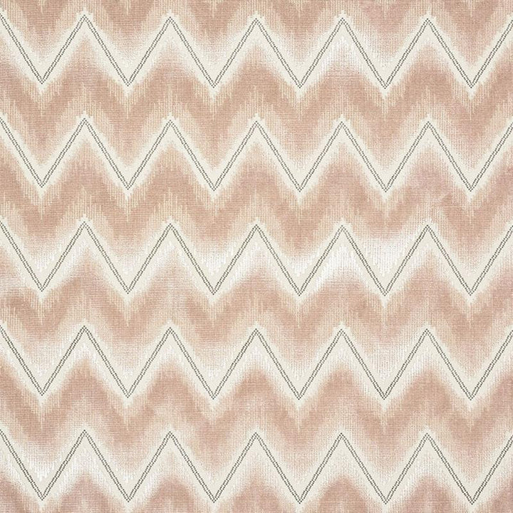 Chevron Velvet Blush 72840 by Schumacher Fabric Cut & Patterned Velvets 3.38" - Fabric Carolina -