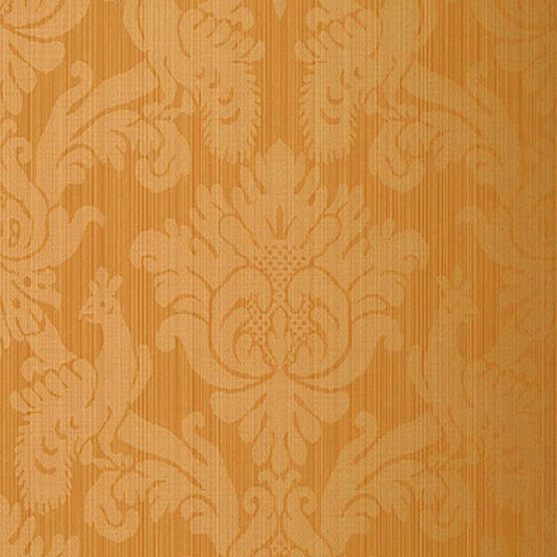 Valette Strie Damask Terracotta 5003663 by Schumacher Wallpaper Palazzo 10.25" - Fabric Carolina -