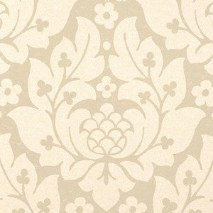 Fiore Damask Linen 5003670 by Schumacher Wallpaper