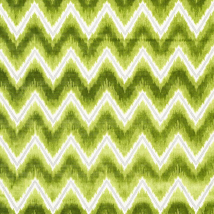 Chevron Velvet Leaf 72843 by Schumacher Fabric Cut & Patterned Velvets 3.38" - Fabric Carolina -