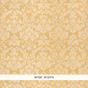 Bellezza Damask Alabaster 5003700 by Schumacher Wallpaper