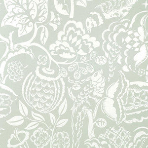 Uccello Aqua 5003713 by Schumacher Wallpaper