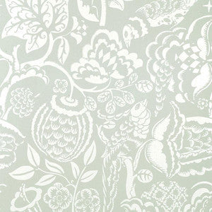 Uccello Aqua 5003713 by Schumacher Wallpaper