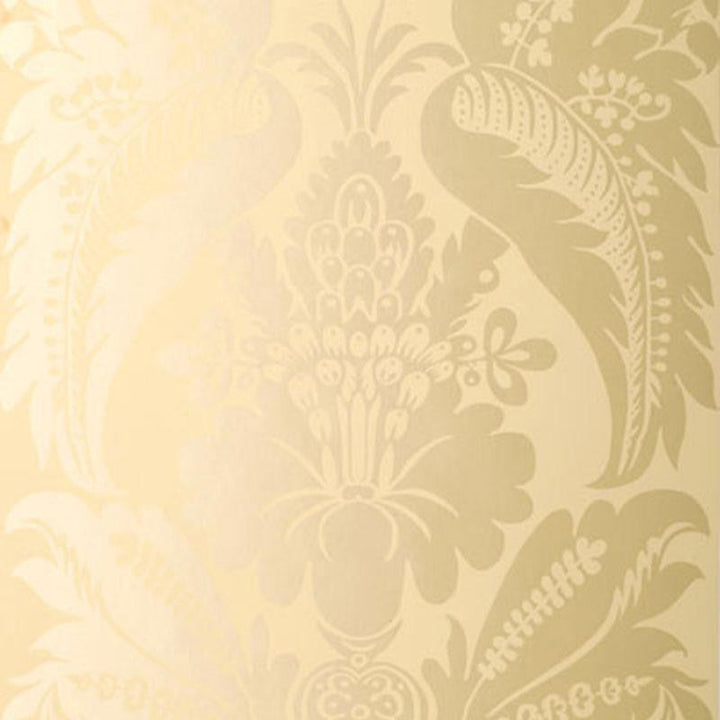 Montebello Damask Ecru 5003730 by Schumacher Designer Wallpaper Palazzo 11.0" - Swanky Fabrics -