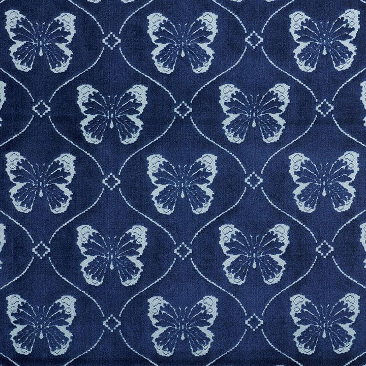 Papillon Velvet Sapphire 72962 by Schumacher Fabric Cut & Patterned Velvets 9.0" - Fabric Carolina -