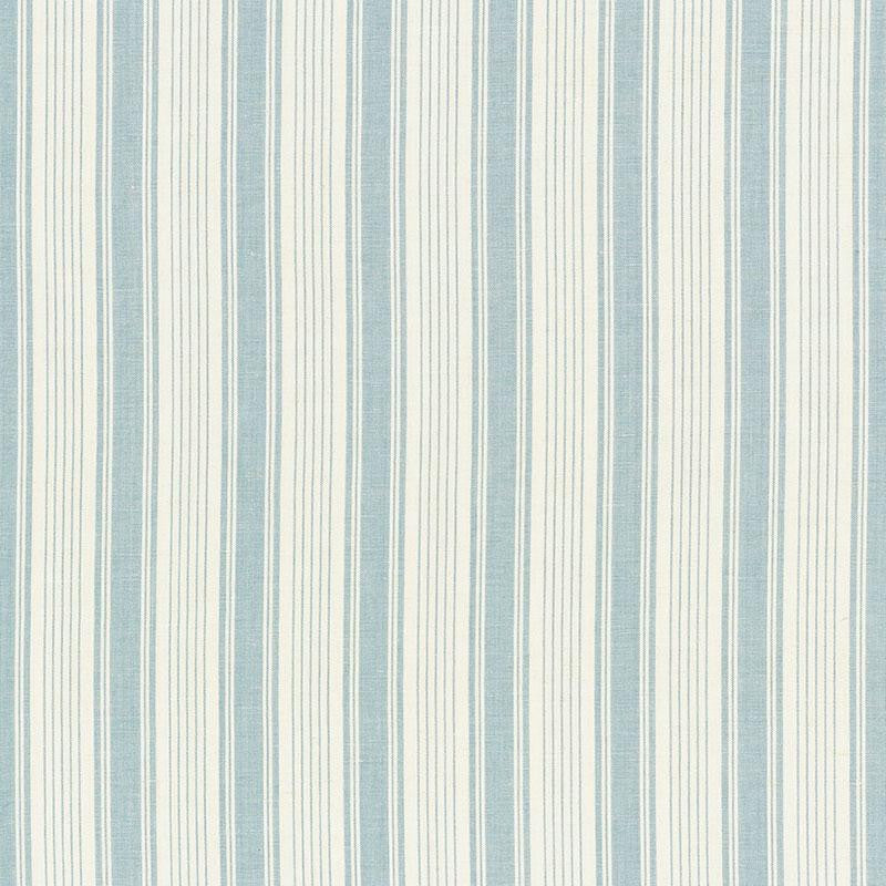 Ojai Stripe China Blue 73001 by Schumacher Designer Fabric Mark D. Sikes 2.75" - Swanky Fabrics -