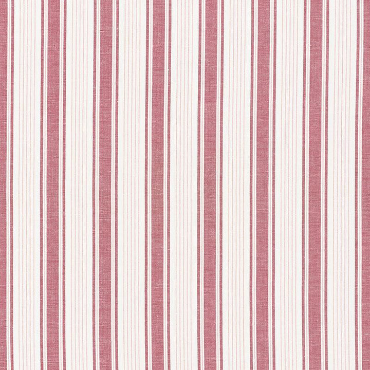 Ojai Stripe Red 73004 by Schumacher Designer Fabric Mark D. Sikes 2.75" - Swanky Fabrics -