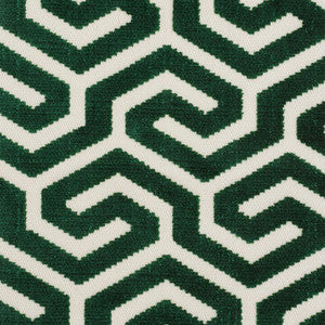 Ming Fret Velvet Emerald 73103 by Schumacher Fabric