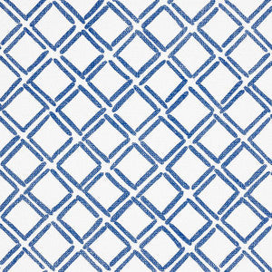 Dina Paperweave Cobalt 5008860 by Schumacher Wallpaper