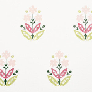 Floweret Paperweave Spring 5008921 by Schumacher Wallpaper