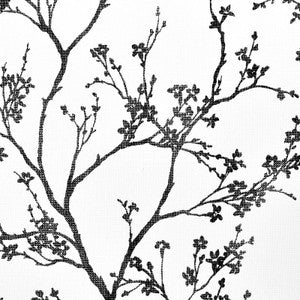 Twiggy Paperweave Black 5008942 by Schumacher Wallpaper