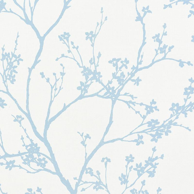 Twiggy Paperweave Sky 5008940 by Schumacher Wallpaper Textural Appeal 32.5" - Fabric Carolina -