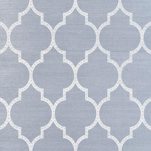 Algiers Sisal Chambray 5009020 by Schumacher Wallpaper