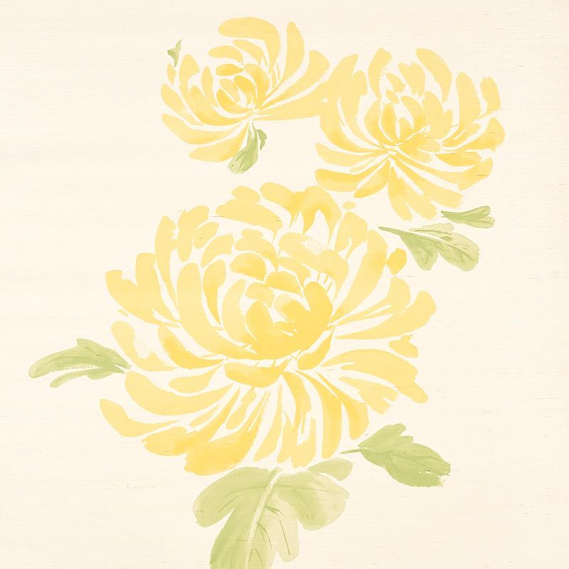 Hana Sisal Yellow 5009040 by Schumacher Wallpaper Textural Appeal 33.25" - Fabric Carolina -