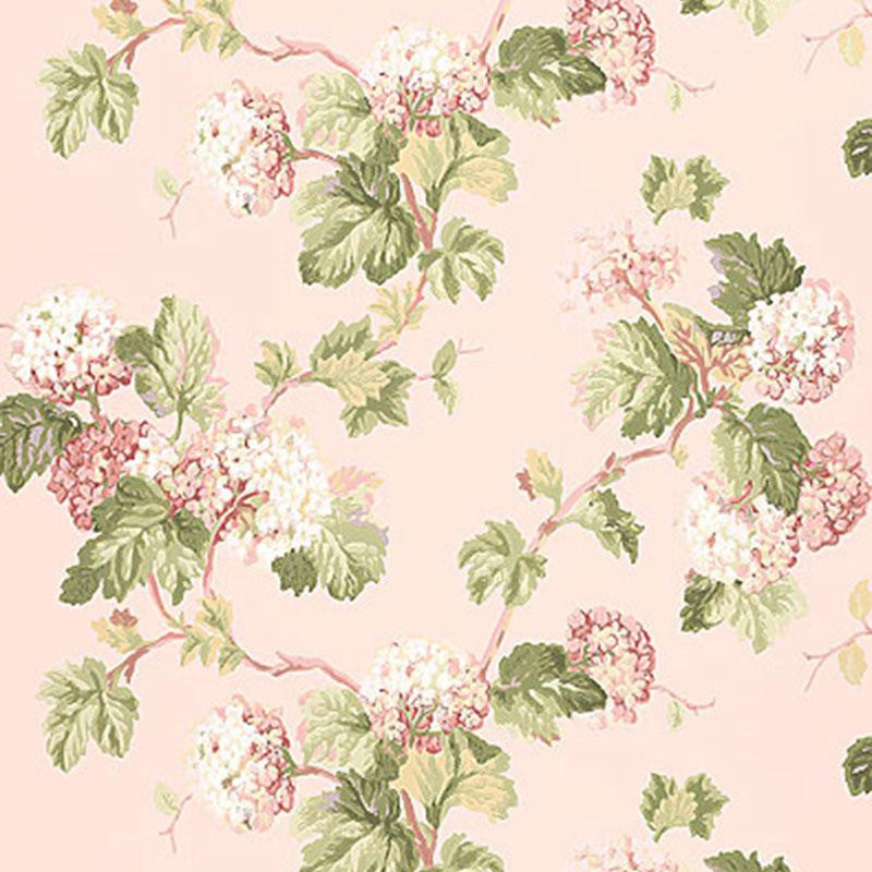 Viburnum Blush 5004370 by Schumacher Wallpaper Greenhouse 27.0" - Fabric Carolina -