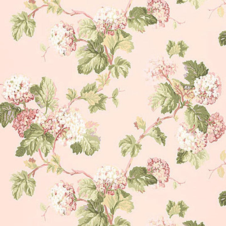Viburnum Blush 5004370 by Schumacher Wallpaper Greenhouse 27.0" - Fabric Carolina -