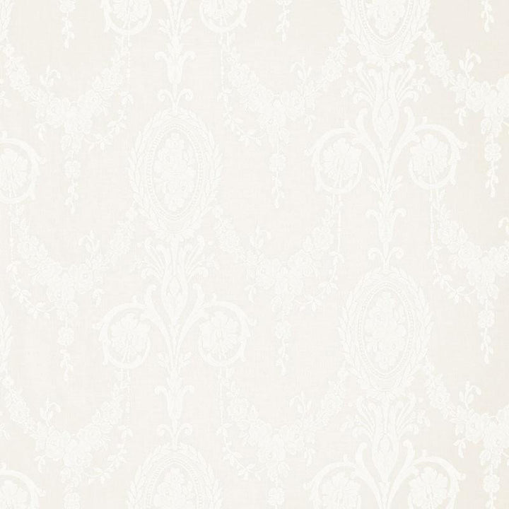 Jacquard Sheer Ivory 32645 by Schumacher Designer Fabric Radiance Sheers & Casements 22.0" - Swanky Fabrics -