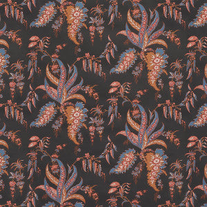 Apolline Botanical Rouge & Noir 5015502 by Schumacher Wallpaper