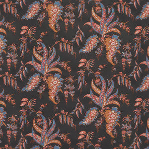 Apolline Botanical Rouge & Noir 5015502 by Schumacher Wallpaper