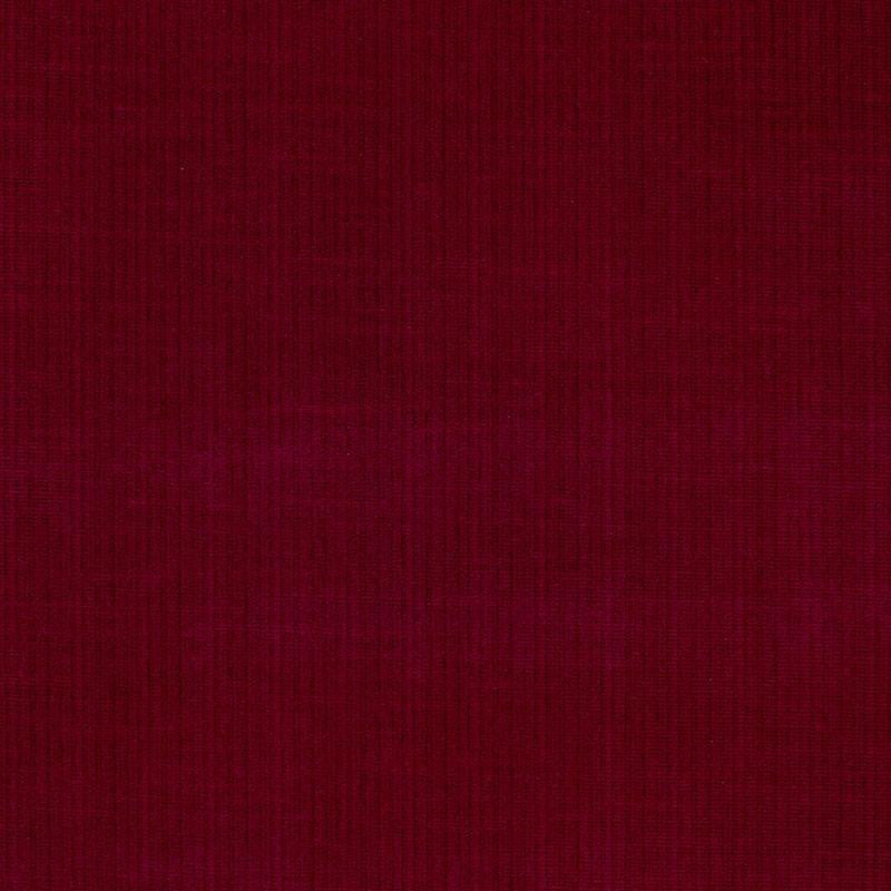 Antique Strie Velvet Red 43049 by Schumacher Fabric Perfect Basics: Velvet - Fabric Carolina -