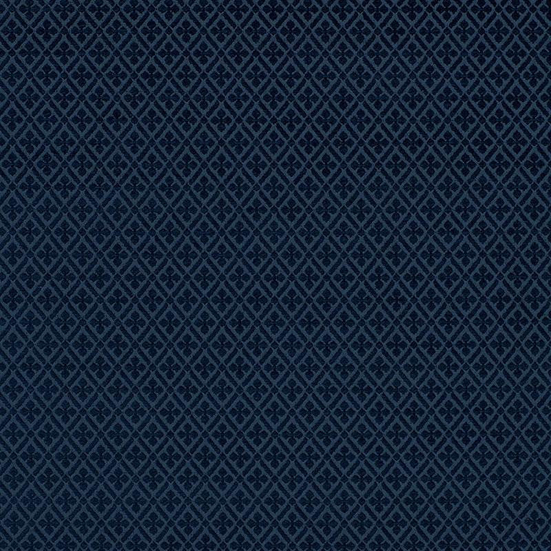 Whittington Chenille Blue 43453 by Schumacher Fabric Chroma 1.12" - Fabric Carolina -