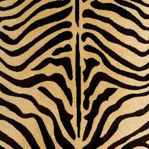 Ze'Bre Pingl Brown/Beige 43490 by Schumacher Fabric