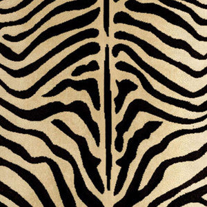 Ze'Bre Pingl Black/Ecru 43491 by Schumacher Fabric