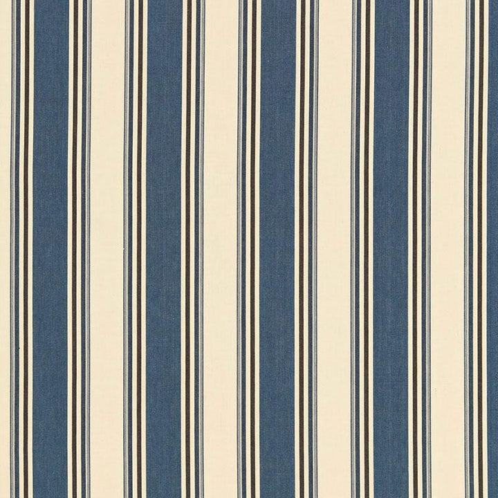 Loren Stripe Marine 50222 by Schumacher Fabric Chroma 6.0" - Fabric Carolina -