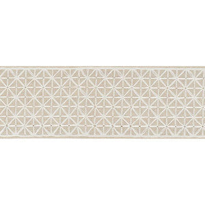 Directoire Tape Ivory On Natural 68645 by Schumacher Trim