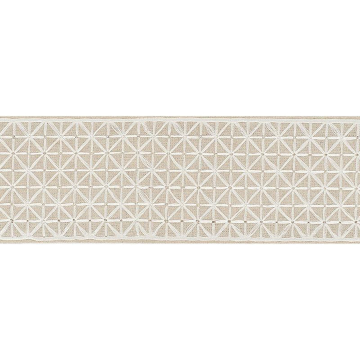 Directoire Tape Ivory On Natural 68645 by Schumacher Trim Couture Trims - Fabric Carolina -