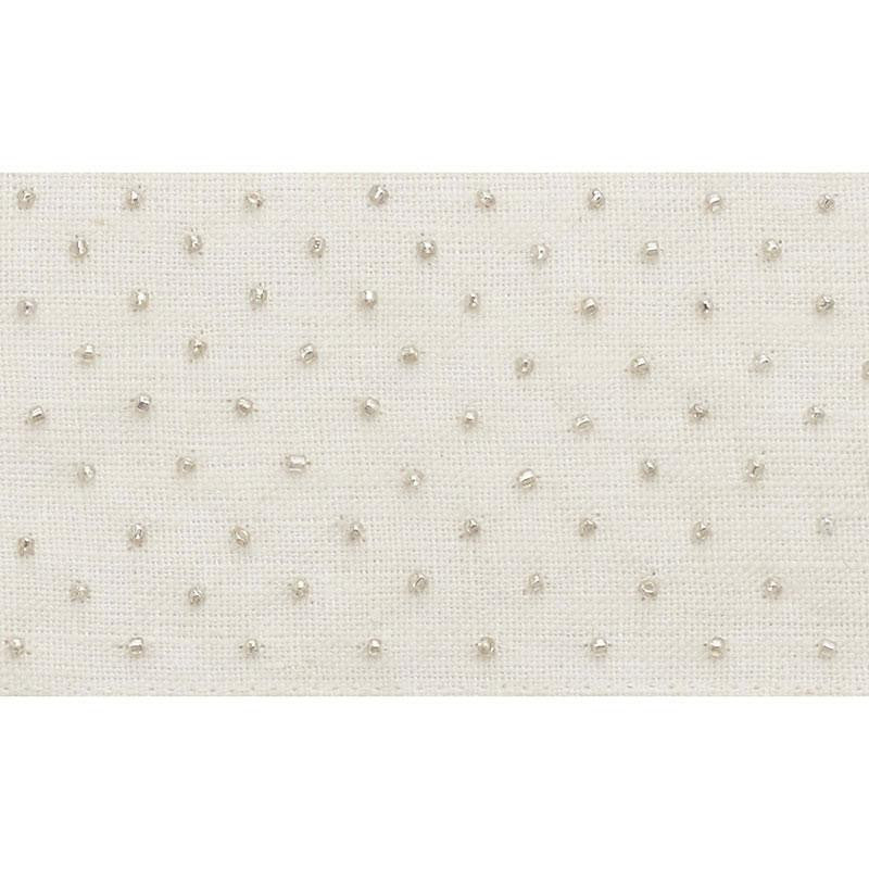 Northern Lights Beaded Tape Ivory 70620 by Schumacher Designer Trim Couture Trims - Swanky Fabrics -