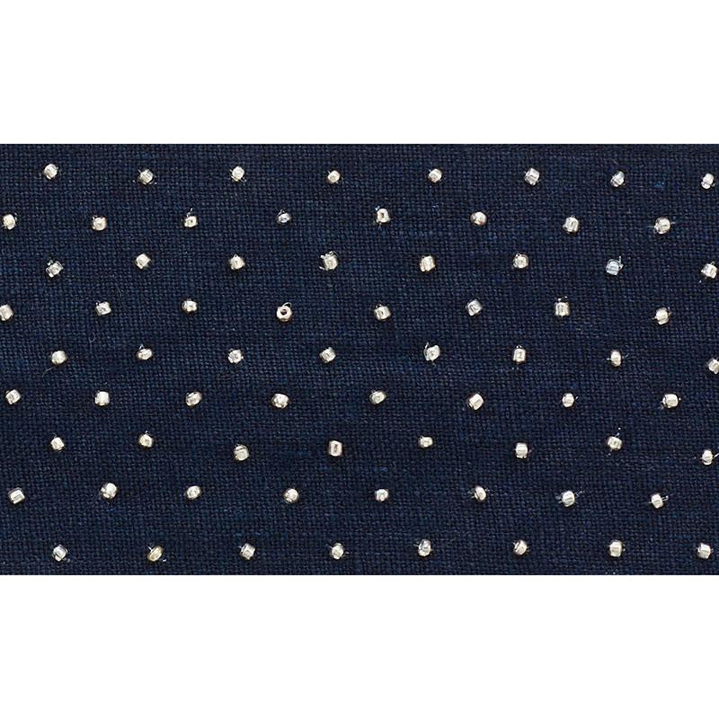 Northern Lights Beaded Tape Navy 70621 by Schumacher Trim Couture Trims - Fabric Carolina -