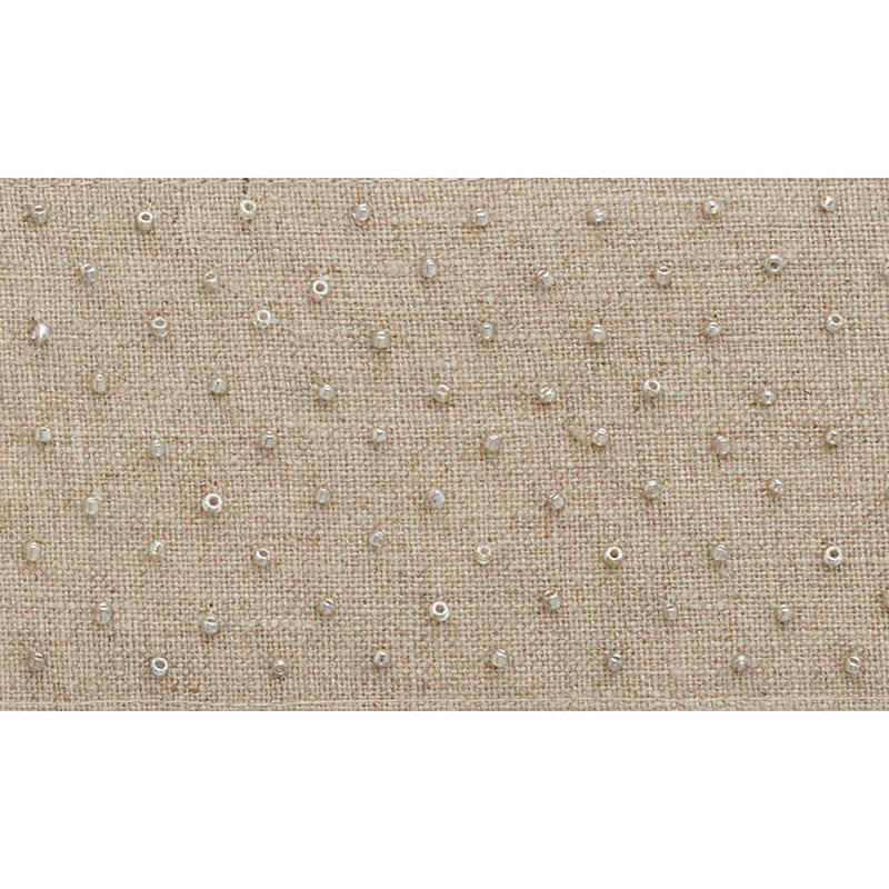Northern Lights Beaded Tape Natural 70622 by Schumacher Trim Couture Trims - Fabric Carolina -
