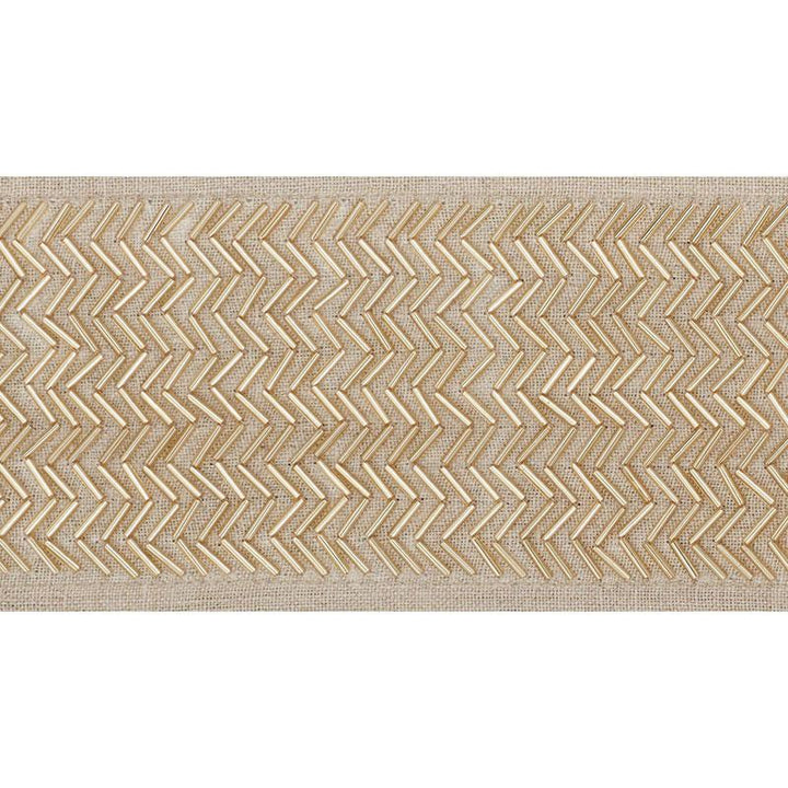 Hayworth Tape Pale Gold 70680 by Schumacher Trim Couture Trims - Fabric Carolina -
