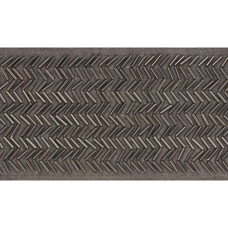 Hayworth Tape Gunmetal 70681 by Schumacher Trim Couture Trims - Fabric Carolina -
